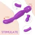 Sex HD Iris - 2-motoriger Erwärmungs-Massagevibrator (lila)