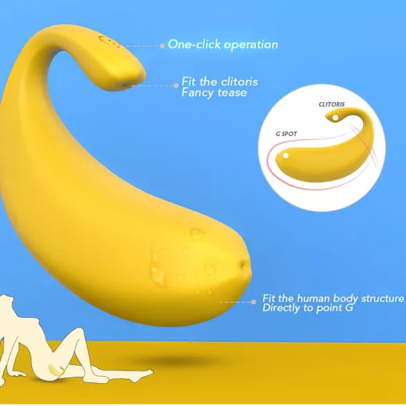 Sex HD - App-gesteuertes Vibro-Ei (gelb)