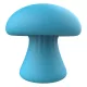 Magic Mushroom - wiederaufladbarer Gesichts‑Vibrator (blau)