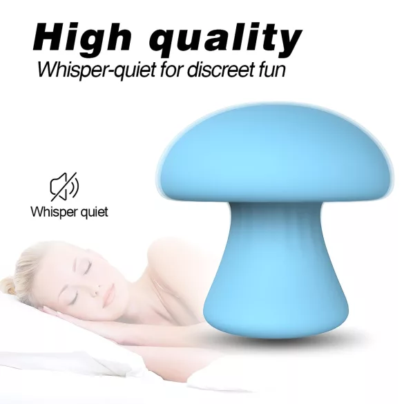 Magic Mushroom - wiederaufladbarer Gesichts‑Vibrator (blau)