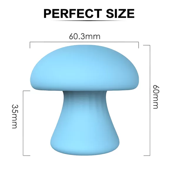 Magic Mushroom - wiederaufladbarer Gesichts‑Vibrator (blau)