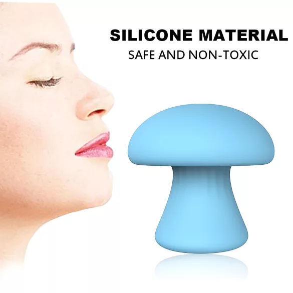 Magic Mushroom - wiederaufladbarer Gesichts‑Vibrator (blau)