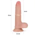 Lovetoy Nature Cock - Doppelschichtige realitätsnahe Dildo - 18cm (natur)