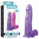 Lovetoy Jelly Studs - Saugnapf-Dildo - 20cm (lila)