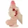 Lovetoy Sliding-Skin - doppelter Dildo - 18cm (natur)