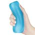 Lovetoy Training Master - 2-seitiger gerippter Masturbator (blau)