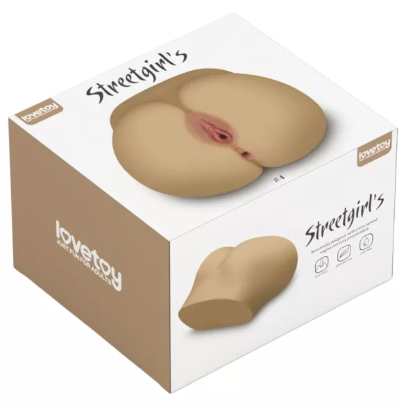 Lovetoy Streetgirl's 4 - Masturbator Torso mit Vagina und Anus (Natur)