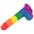 Lovetoy Prider - realistisch mit Hoden Dildo - 20cm (Regenbogen)