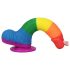 Lovetoy Prider - realistisch mit Hoden Dildo - 20cm (Regenbogen)