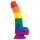 Lovetoy Prider - realistischer Silikon-Dildo - 19cm (Regenbogen)