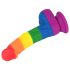 Lovetoy Prider - realistischer Silikon-Dildo - 19cm (Regenbogen)