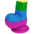 Lovetoy Prider - realistischer Silikon-Dildo - 19cm (Regenbogen)