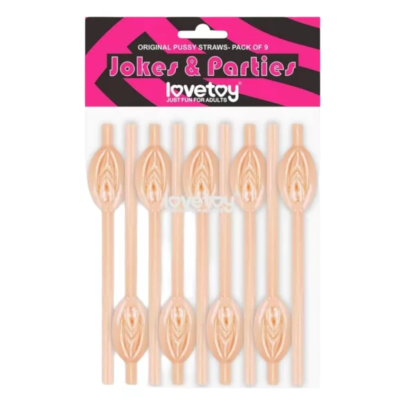Lovetoy - Trinkhalm in Penisform, Zubehör für den Junggesellinnenabschied (natur)
