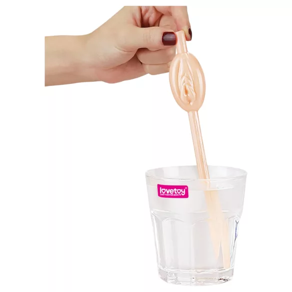 Lovetoy - Trinkhalm in Penisform, Zubehör für den Junggesellinnenabschied (natur)