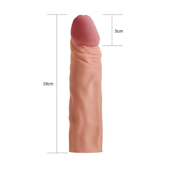 Lovetoy Pleasure X-tender - Penishülle - 19cm (natur)