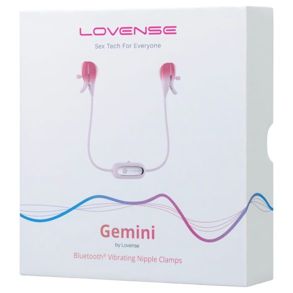 LOVENSE Gemini - Intelligente, vibrierende Brustwarzenklemmen (pink)