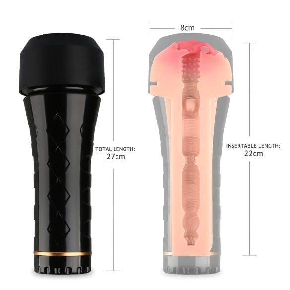 Tracy's Dog Cup - Lebensechtes Masturbator Lusterlebnis (schwarz-natur)