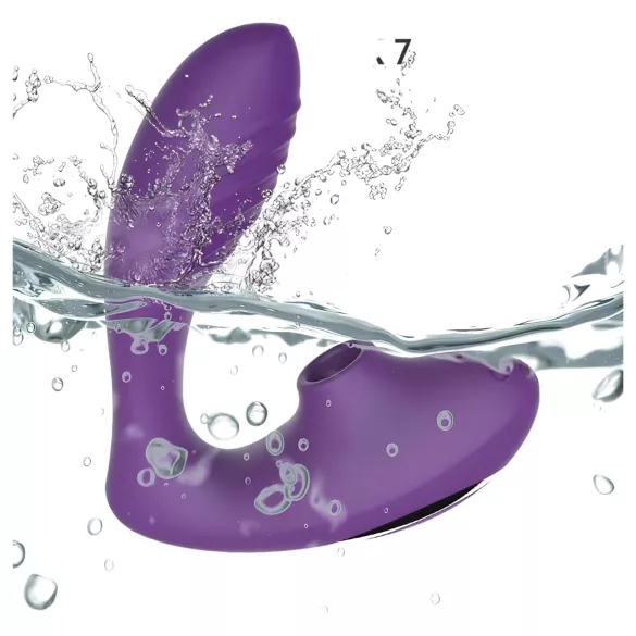 Tracy's Dog 2 - 2in1 Luftwellen-Vibrator (Lila)
