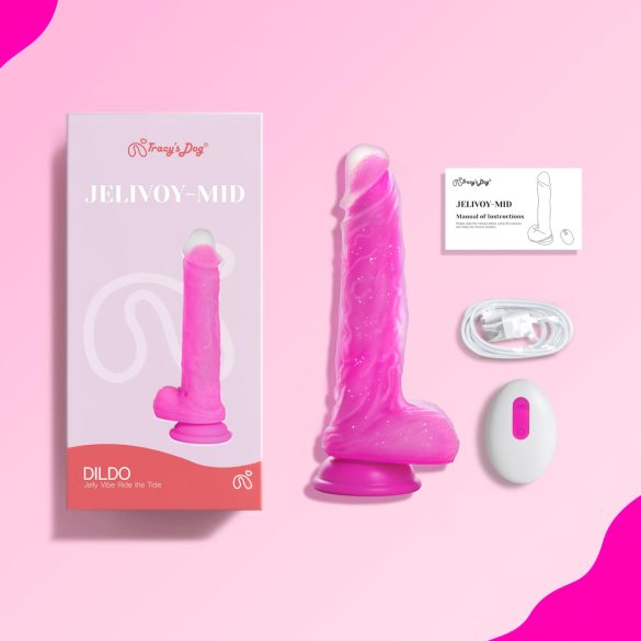 Tracy's Dog Jelivoy-Mid - realistischer Vibrator - 20 cm (pink)