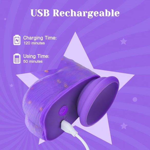 Tracy's Dog Jelivoy - naturgetreuer Vibrator - 22cm (lila)