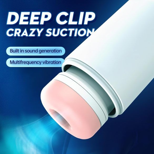 Leopard - Auf-Ab Vibrationsmasturbator (weiß)