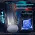 Leopard - Auf-und-Ab Saug-Vibrator Masturbator (schwarz)