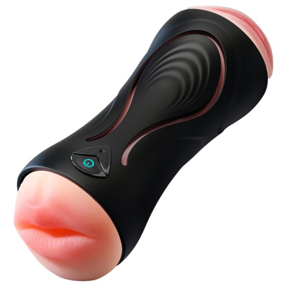 Leopard - Mund- und Masturbator-Penisvibrator (Natur)