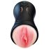 Leopard - Mund- und Masturbator-Penisvibrator (Natur)
