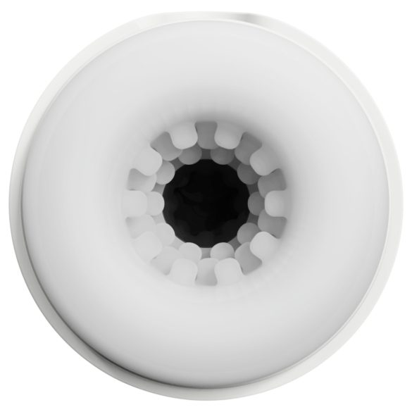 Leopard - Saug- und Vibrationsmasturbator (Weiß)