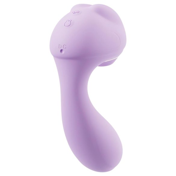 Leopard - Saug- und Vibrationsvibrator (Lila)