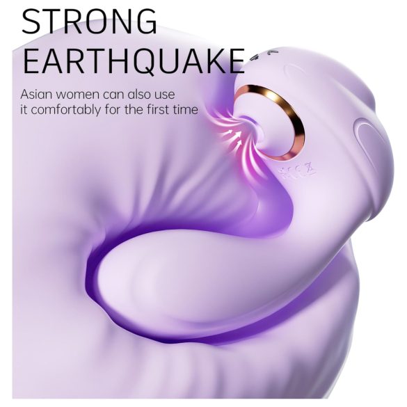 Leopard - Saug- und Vibrationsvibrator (Lila)