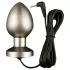 DG-LAB Matte Steel - zweipoliger Stahl-Elektro-Analkegel (silber)