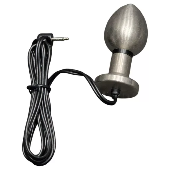 DG-LAB Matte Steel - zweipoliger Stahl-Elektro-Analkegel (silber)