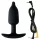DG-LAB - bipolare, leitfähige Silikon-Elektro-Anal-Plug (schwarz)