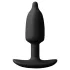 DG-LAB - bipolare, leitfähige Silikon-Elektro-Anal-Plug (schwarz)