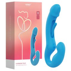  Honey Play Box Harmony Duo - Intelligenter Auflege-Vibrator mit Zunge (blau)