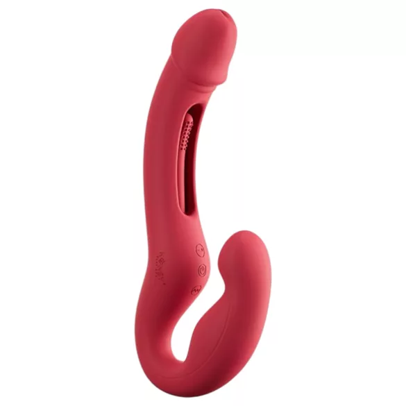 Honey Play Box Harmony Duo - App-gesteuerter umschnallbarer Zungenvibrator (rot)