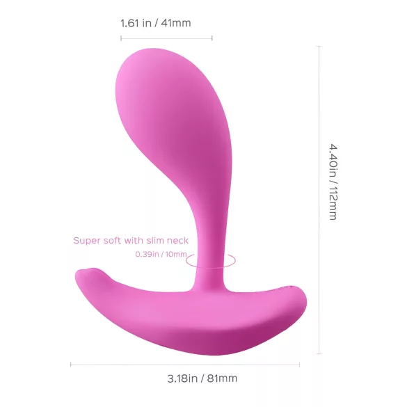 Honey Play Box Oly 2 - App-gesteuerter G-Punkt- und Klitorisstimulator Vibrator (Pink)