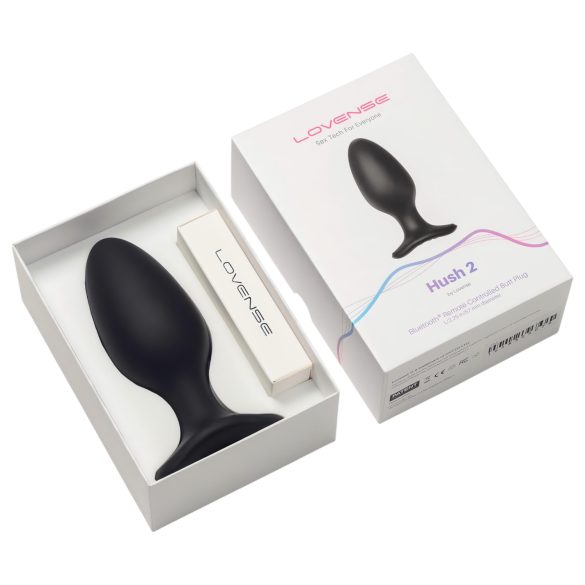 LOVENSE Hush 2 L - Wiederaufladbarer Mini-Analvibrator (57mm) - Schwarz
