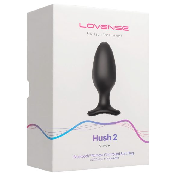 LOVENSE Hush 2 L - Wiederaufladbarer Mini-Analvibrator (57mm) - Schwarz