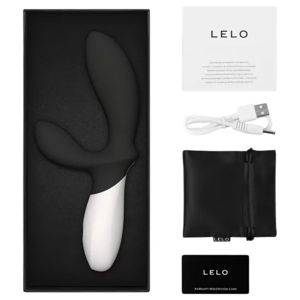 LELO Loki Wave 2 - Wiederaufladbarer, wasserdichter Prostatavibrator (schwarz)