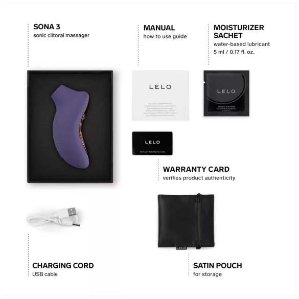 LELO Sona 3 - Schallwellenvibrator für Klitoris (lila)