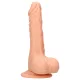 RealRock Dong 7 - Lebensechter Dildo mit Hoden (17cm) - Natur