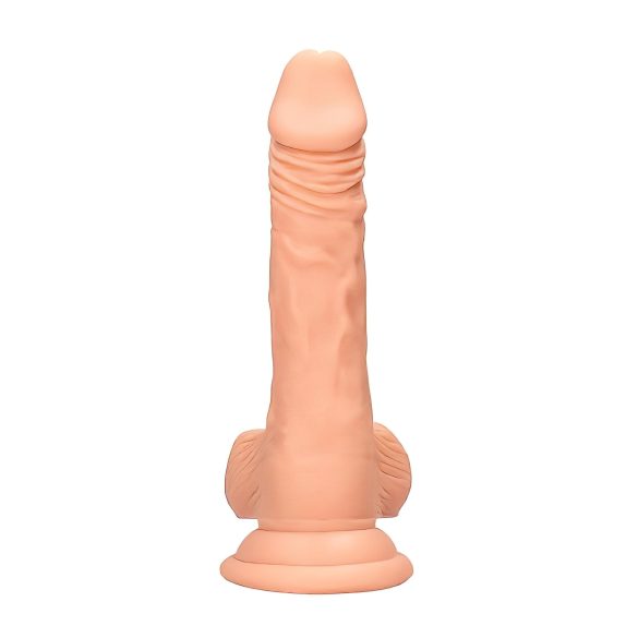 RealRock Dong 7 - Lebensechter Dildo mit Hoden (17cm) - Natur