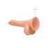 RealRock Dong 7 - Lebensechter Dildo mit Hoden (17cm) - Natur