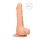 RealRock Dong 8 - naturgetreuer, realitätsnaher Dildo mit Hoden (20 cm) - hautfarben