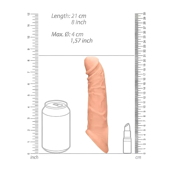 RealRock Penishülle 21cm - Hautfarbe