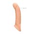 RealRock Penis Sleeve 9 - Penismanschette (21,5cm) - natur
