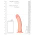 RealRock - realistisch Dildo mit Saugnapf - 15,5cm (natur)
