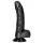 RealRock - Dildo mit Saugnapf und Hoden - 15,5 cm (schwarz)